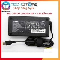 Sạc laptop LENOVO 20V - 8.5A 170W dùng cho ThinkPad X1 Carbon, Lenovo ThinkPad Yoga 12, 15 (Đầu Vuông USB)