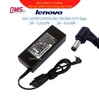 Sạc laptop Lenovo – IBM 20V (Đầu thường), Ideapad V470G V470CA Y330 Y400 Y430 Y450 Y460 Y470 Y480 Y485 Y500 Y510 Y530