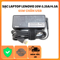 Sạc Laptop Lenovo 20V–3.25A/4.5A 65W – Đầu USB – Dùng Cho T440 / X1 / G500 / Yoga / E431
