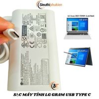 Sạc Laptop LG Gram 2021 14ZD90P chân Type C chính hãng bản gốc, sạc laptop LG gram 14ZD90P 14inch