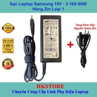 Sạc Laptop Samsung 19V-3.16A 60W Samsung R430 R478 R480 R523 R538 Q430 R430 R428 R429 R480 R523 NP530 NP300E4 NP300E5