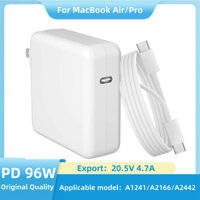 Sạc Laptop USB Type C Thay Thế Cho Macbook Pro Air 30W 61W 87W 96W 2016 2017 2018 2019 2020 2021 2022 Mới 100%