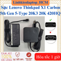 Sạc Lenovo 20V - 3.25A - 65W Type C - Sạc Laptop Lenovo Thinkpad X1 Carbon 5th Gen 5-Type 20K3 20K 420HQ