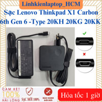 Sạc Lenovo 20V - 3.25A - 65W Type C - Sạc Laptop Lenovo Thinkpad X1 Carbon 6th Gen 6 -Type 20KH 20KG 20KK
