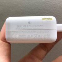 Sạc Macbook Air – Apple 30w Chính Hãng / Sạc Cực Nhanh IPad, iPhone, Macbook / Bảo Hành 12 Tháng