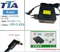 Sạc nguồn Adapter laptop ASUS vuông 19V- 3,42A 65W ( 4.0*1.35) hãng TTA ASV