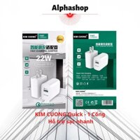 [SẠC NHANH - 1 CỔNG] Cốc Sạc Điện Thoại Iphone Ipad Android, Bền, Sạc Nhanh, HOCO, 1 Cổng KIM CƯƠNG, ALPHASHOP