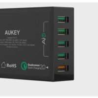 Sạc nhanh 5 cổng Aukey 2.0 PA-T1- 54W cực khỏe .