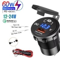 sạc nhanh 65w cho ô tô, xe máy/ Phù hợp cho taxi, xe ôm công nghệ/ xe gia đình