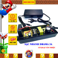 Sạc Nhanh Adapter 21V 3A Drama, chân tròn 5,5x2,5mm Cho Pin 20 cell 5s4p, Có Quạt Tản Nhiệt