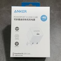 Sạc nhanh Anker powerport III 20w cube - sạc nhanh PD