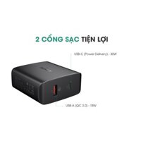 Sạc Nhanh Aukey PA-Y11 48W (2 cổng PD và Quick Charge 3.0)