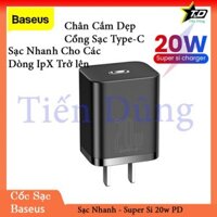Sạc Nhanh Baseus Super Si USB C 20W, Cho iPhone 12 Pro Max, Hỗ Trợ Sạc Điện Thoại Di Động Sạc Nhanh Type C PD Forip ♥️♥️