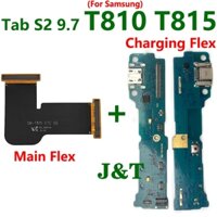 Sạc nhanh Đầu nối bo mạch chủ chính Flex cho Samsung Tab S2 9.7 T810 T815 T813 T817 T819 Bộ sạc có cáp ruy băng ic