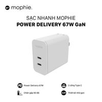 Sạc nhanh Mophie Power Delivery 67W 2 USB-C GaN - 409909357