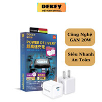 Sạc Nhanh Nano 20W Dekey Công Nghệ GAN Sạc Siêu An Toàn