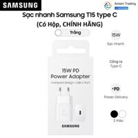 Sạc nhanh Samsung 15W type C EP-T1510 - Hàng Chính Hãng - Trắng
