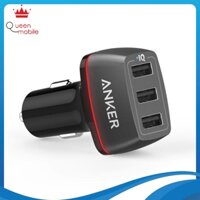 Sạc ô tô Anker 3 cổng, 36w - [PowerDrive+ 3, 36w] - A2231 [Queen Mobile]