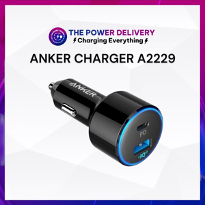 Sạc ô tô Anker PowerDrive II Power Delivery A2229 - 2 cổng, 49.5W