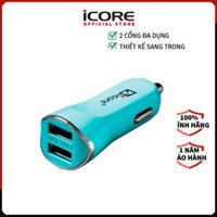 Sạc ô tô iCore IC-UCC300 - Hàng Chính Hãng - Xanh