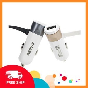 Sạc ô tô Remax Car Charger With 2 in 1 Cable Fast 8 RCC102
