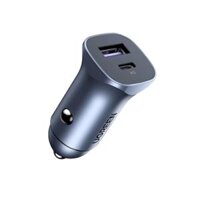 Sạc Ô tô Ugreen 30w 2 cổng USB-C + USB-A CD130 4085