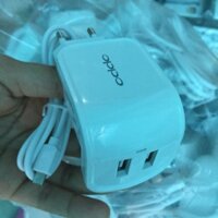 Sạc Oppo dây dính 2 cổng USB 			 			 			 | Hoàng Anh SG Shop