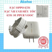 Sạc Oppo Sạc Nhanh Siêu Tốc 65w VOOC 2.0 Cho Các Dòng Find x2 Pro,Reno USB TYPE-C Chính Hãng Bảo Hành 12 Tháng 1 Đổi 1