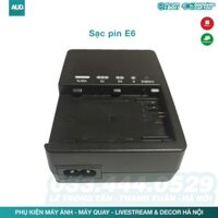 Sạc pin Canon LC E6E CAO CẤP TỰ NGẮT cho pin canon Lp E6 dùng Canon 5DII , 5DIII , 6D , 7D, 70D, canon 60D 5D2 5D3