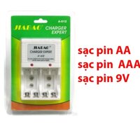 Sạc Pin Đa Năng JIABAO A612 - Sạc Pin AA, AAA, 9V