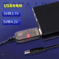 Sạc pin đèn pin cáp nguồn USB 5V đến 3.7V 4.2V, sạc xe hơi, cáp sạc pin lithium