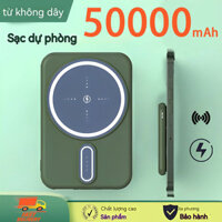 Sạc Pin Dự Phòng 100% PD QC 3.0 Pin dự phòng 50000mAh Sạc nhanh không dây Mini Pin dự phòng từ tính di động  tốc độ cao