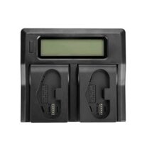 Sạc pin KingMa Dual LCD battery charger for Canon LP-E19 LP-E4