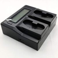 Sạc pin KingMa Dual LCD battery charger for Canon LP-E19 LP-E4