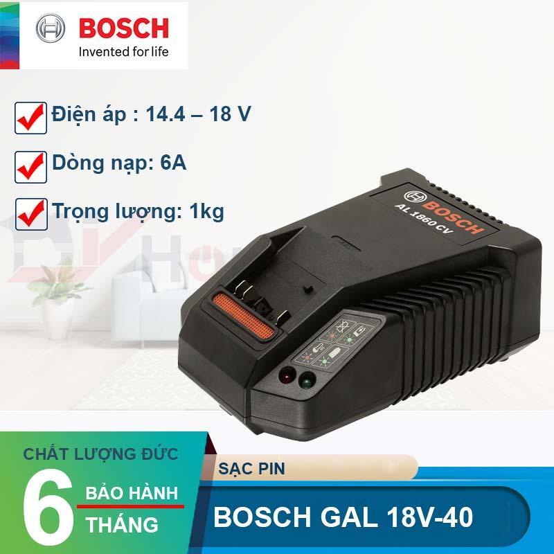 Sạc pin Li-ion Bosch AL1860 CV 14.4V/ 18V