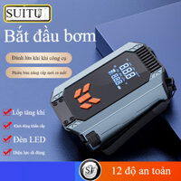 Sạc pin ô tô 4 trong 1, Máy bơm điện ô tô đa năng, Máy bơm không khí lốp ô tô khẩn cấp và Power Bank