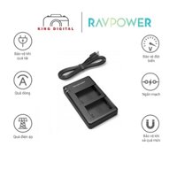SẠC PIN SONY FW50 - RAVPOWER CHO MÁY SONY NEX 3/5/7, SLT-A, DSC-RX10, Alpha A6000, A6300, A6400, A6500, A7, A7