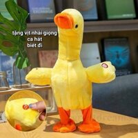 [Sạc Pin] Vịt vàng nhái giọng biết nói biết đi biêt hát biết kêu quạc quạc vui nhộn cho bé