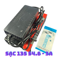 Sạc pin xe điện 13s 48v 54.6v 3a có quạt tản nhiệt đầy tự ngắt