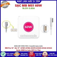 SẠC PRO AIR MS1 60W 16.5V 3.65A tương thích A1181 A1184 A1278 A1330 A1342 A1344 2008 to Late 2011 (L Tip)