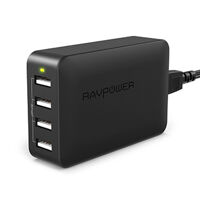 Sạc RAVPower RP-PC023, 4 cổng USB, 40W, 8A, sạc nhanh iSmart