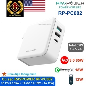 Sạc RAVPower RP-PC082