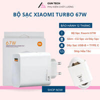 Sạc Siêu Nhanh 67W Cho Xiaomi 11 Lite 12 13 14 Redmi Note 10 11T 12T 13 Pro POCO F4 F5 X5 X6 6A Loại C Cáp Sạc Nhanh