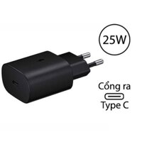 Sạc Siêu Nhanh SamSung 25W Chân nhỏ Type C, không nóng máy rút ngắn thời gian sạc giảm chai pin-Hàng chất lượng giá tốt