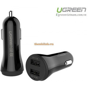 Sạc trên ô tô 2.4V/QC2.0 Ugreen 20757