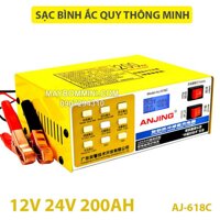 Sạc và phục hồi bình ắc quy 12V 24V 200AH AJ-618C