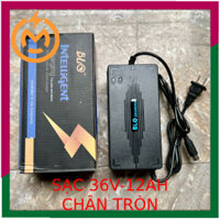 Sạc xe điện 36V-12Ah chân tròn hoặc chân vuông [LOẠI TỐT]