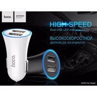 Sạc Xe Hơi hoco. - HOCO UC204  LED Ánh Sáng Thông Minh