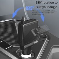 Sạc xe hơi nhanh với cáp linh hoạt để tương thích với điện thoại di động