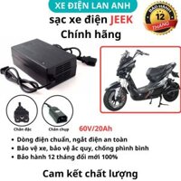 Sạc xe máy điện Jeek Chính Hãng 60V/20Ah, Chống phồng bình Bảo Hành 1 đổi 1 trong vòng 12 tháng.